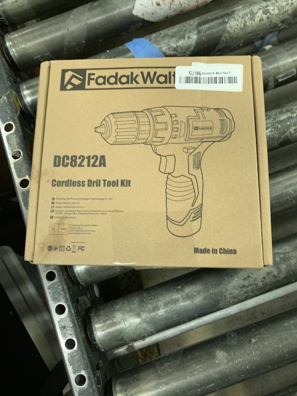 Photo 1 of FADAKWALT Cordless Drill Set,12V Power Drill Set with Battery and Charger, Electric Driver/Drill Bits, 3/8'' Keyless Chuck,21+1 Torque Setting, 180 inch-lbs, with LED Electric Drill Set (Green)