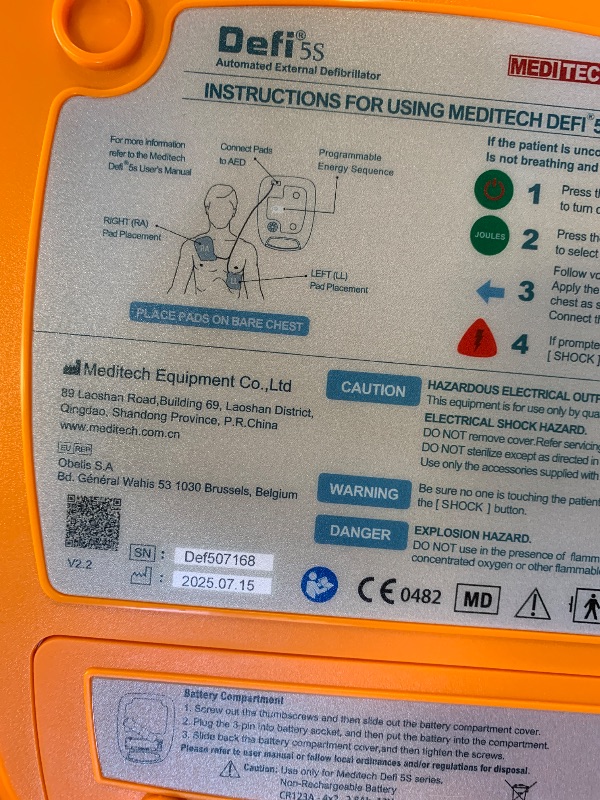 Photo 1 of Portable AED Defibrillator for Home Use Automatic External Defibrillator Emergency Device Suitable