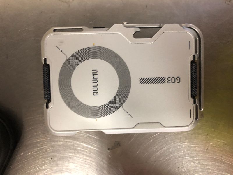 Photo 1 of Aulumu G03 Transparently Magnetic Wallet Card Holder | Magnetic Wallet Compatible with MagSafe | Multi Function - Mobile Phone Stand/Grip | Bottle Opener | RFID Shielding Card - Translucent White