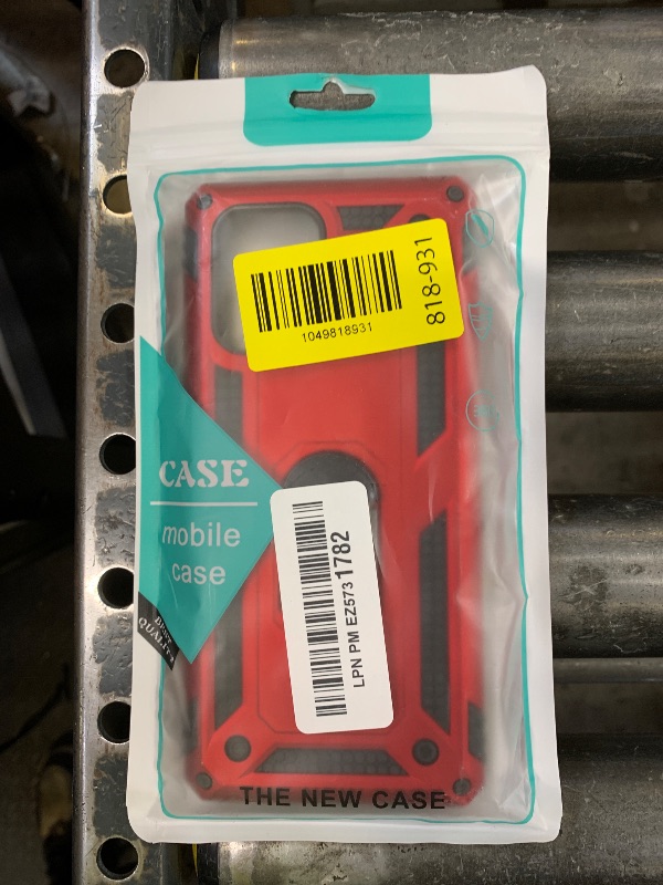 Photo 1 of Samsung A71 5G Case, A71 5G Phone Case with Screen Protector, Military Grade Protective Cases with Ring for Samsung Galaxy A71 5G (Red)