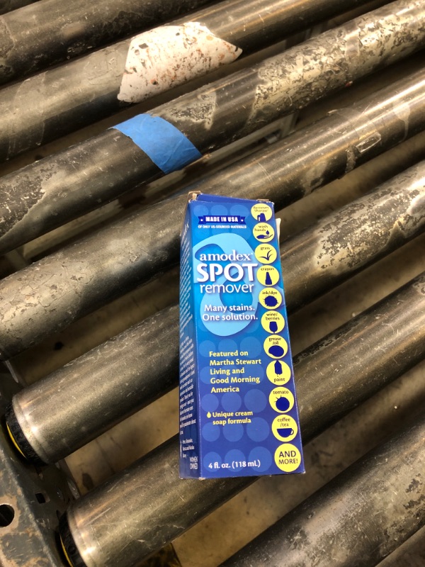 Photo 1 of Amodex Ink & Spot Remover for Clothes, Leather and Skin - Removes Ink, Ballpoint, Sharpie, Grease and More, Works on Set-in Stains, Gentle but Powerful, 4oz/120ml Bottle