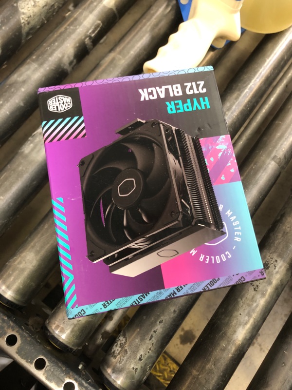 Photo 1 of Cooler Master Hyper 212 Black CPU Air Cooler, SickleFlow 120 Edge PWM Fan, Aluminum Top Cover, 4 Copper Heat Pipes, 152mm Tall, AMD Ryzen AM5/AM4, Intel LGA 1851/1700/1200 Brackets