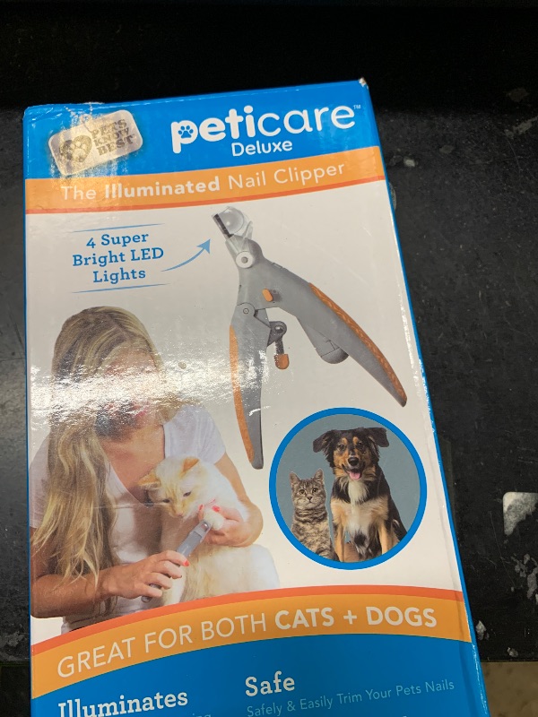 Photo 1 of Allstar Innovations PetiCare LED Light Pet Nail Clipper- Great for Trimming Cats & Dogs Nails & Claws, 5X Magnification That Doubles as a Nail Trapper, Quick-Clip, Steel Blades
