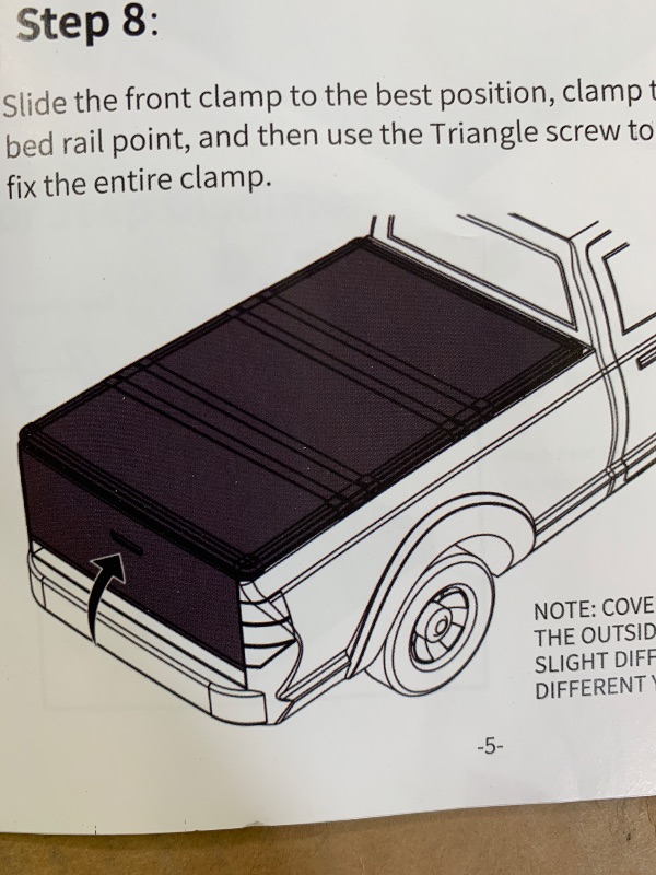 Photo 1 of Black foldable truck bed cover