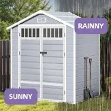 Photo 1 of dwvo 6x4.4 ft resin storage shed