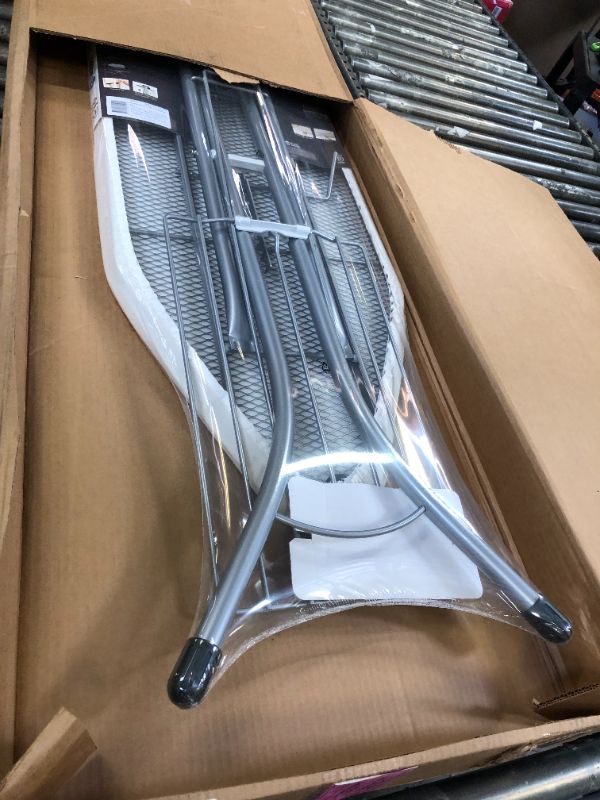 Photo 1 of Brabantia Size C Ironing Board (49 x 18in) 7 Height Options, Adjustable Steam Iron Rest Holder & Linen Rack (Ecru) Non-Slip Feet, Anti-Collapse Child Locks