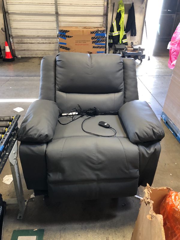 Photo 1 of 30"H 27"W 22"D inch wide recliner GRAY