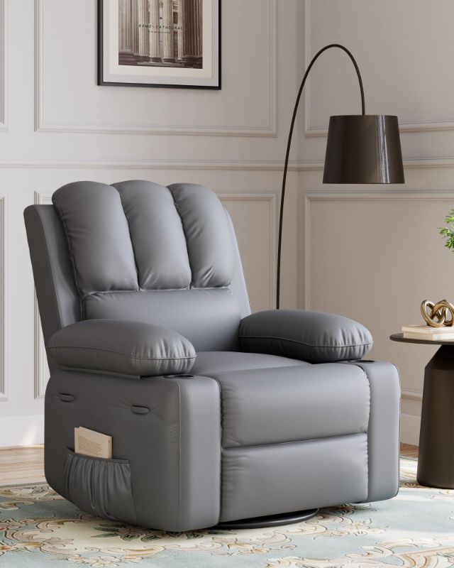 Photo 1 of 30"H 27"W 22"D inch wide recliner GRAY