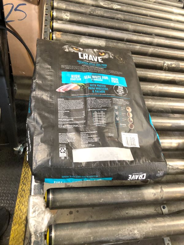 Photo 1 of CRAVE Grain Free High Protein Adult Dry Dog Food, White Fish & Salmon, 12 lb. Bag BB OCT 26, 2025 