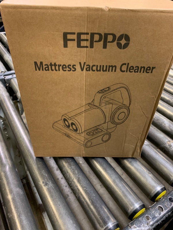Photo 1 of FEPPO Mattress Vacuum Cleaner, 16Kpa Bed Vacuum Cleaner with 253.7nm UV-C Light, 140°F Heat, HEPA Filter & Ultrasonic, Versatile Handheld Vacuums for Bed, Sofa, Couch, Crib(Corded, 500W)