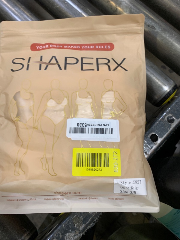 Photo 1 of SHAPERX Shapewear Dress for Women Tummy Control Full Slip for Under Dresses Seamless Sculpt Body Shaper, SZ5827-Beige-S/M