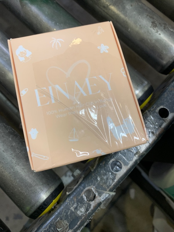 Photo 1 of EINAEY Clip in Bangs, 100% Real Human Hair Fake Clip on Bangs Hairpieces for Women French Bangs Light Brown Fringe with Temples Curved Curtain Bangs for Daily Wear