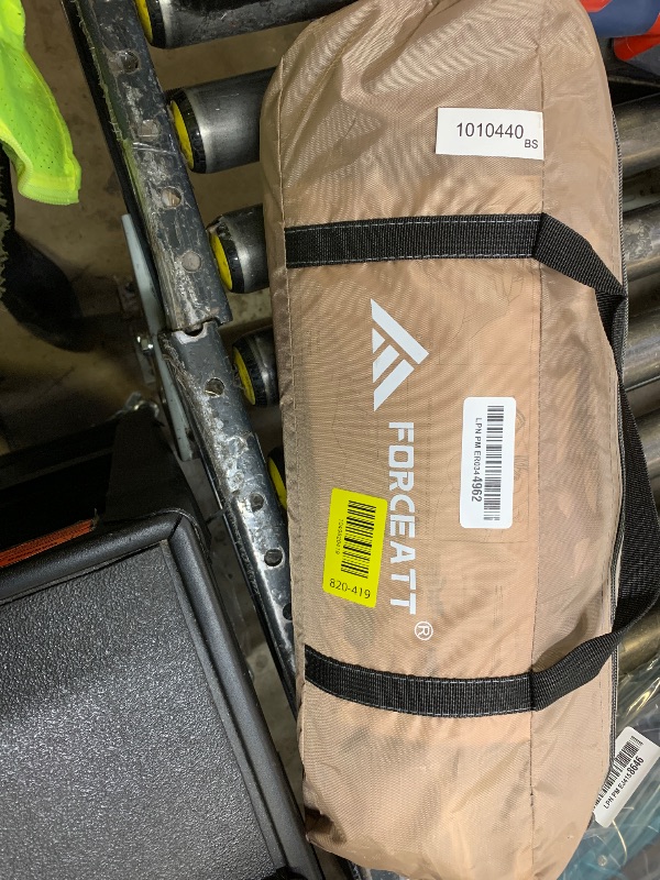 Photo 1 of Forceatt 12x14FT Waterproof Camping Tarp with 2 Poles, Sun Shelter for Car, Tent, Hammock in Camping, Hiking, Backpacking, Garden and Traveling