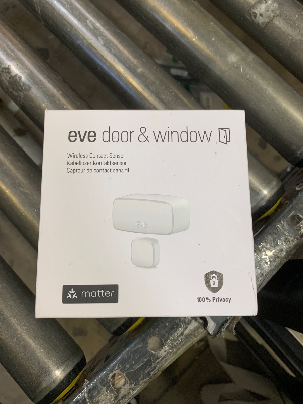 Photo 1 of Eve Door & Window (Matter) – Smart Contact Sensor for Doors & Windows, Open/Closed State, Automatic Control of Accessories, Matter Over Thread, Apple Home, Alexa, Google Home, SmartThings
