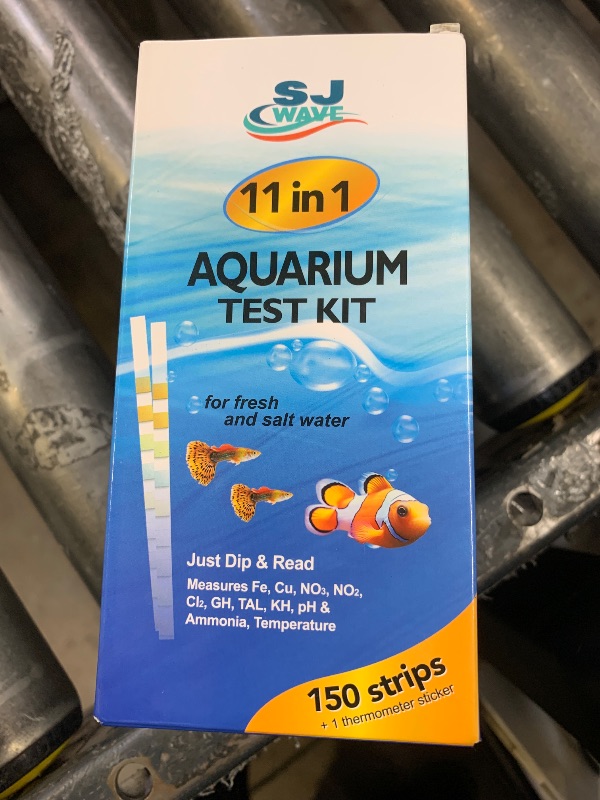 Photo 1 of 11 in 1 - Aquarium Test Strips | 950 Tests - 150 Strips | Fish Tank Aquariums Water Test Kit & ebook | Aquarium Thermometer | Fish Tank Water Testing Kit Includes 50 Ammonia Strips | Versatile Usage