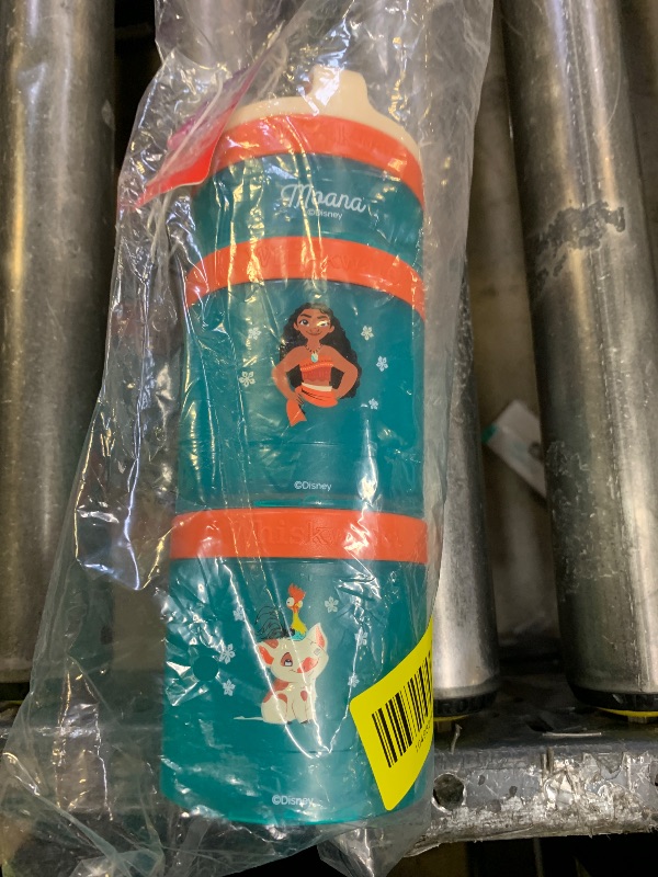 Photo 1 of Whiskware Disney Princess Moana, Stackable Snack Containers for Kids, 3 Stackable Snack Cups for School or Travel, Formula and Cupholder Friendly, Moana and Pua