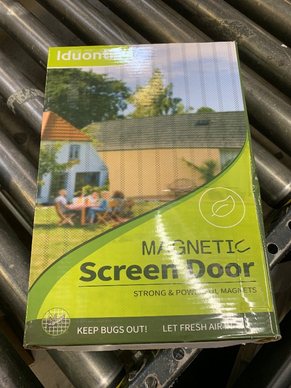 Photo 1 of Magnetic Screen Door - Fit for Door Size:38x82 Inch, Screen Itself Size:40" x 84", Hands Free Mesh Partition,Heavy Duty Screen Door Mesh Curtain Keeps Bugs Out, Frame Hook & Loop, Pet and Kid Friendly
