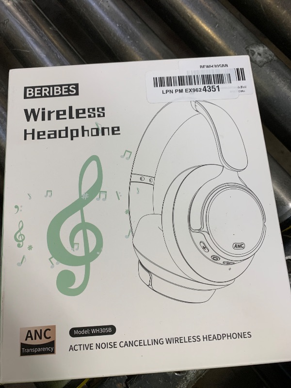 Photo 1 of BERIBES Upgraded Hybrid Active Noise Cancelling Headphones with Transparent Modes,70H Playtime Bluetooth Headphones Wireless Bluetooth with Mic, Deep Bass,3.5MM Cable,Soft-Earpads,Fast Charging-Black