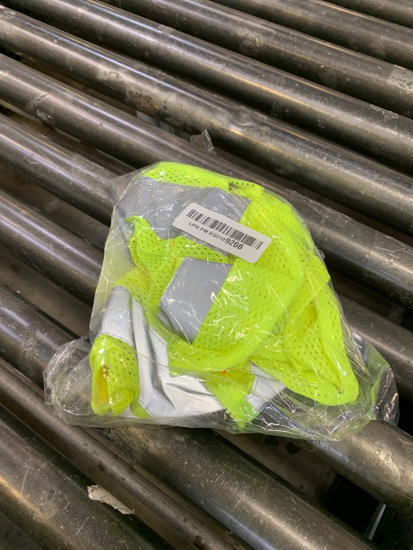 Photo 1 of Neiko High Visibility Safety Vest ANSI Class 2, No Pocket, Neon Yellow, Medium (M)