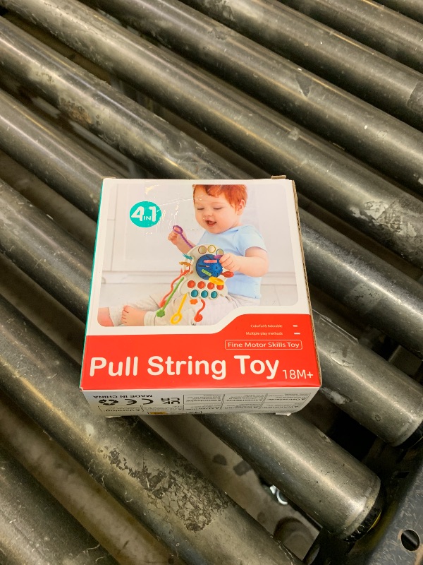 Photo 1 of AiTuiTui Sensory Montessori Baby Toys 6-12 Months, Infant Toddler Travel Toys for 1 2 Year Old Boy Girl Birthday Gifts, Soft Teething String Fidget Educational Learning for 9 10 18 Months, Blue