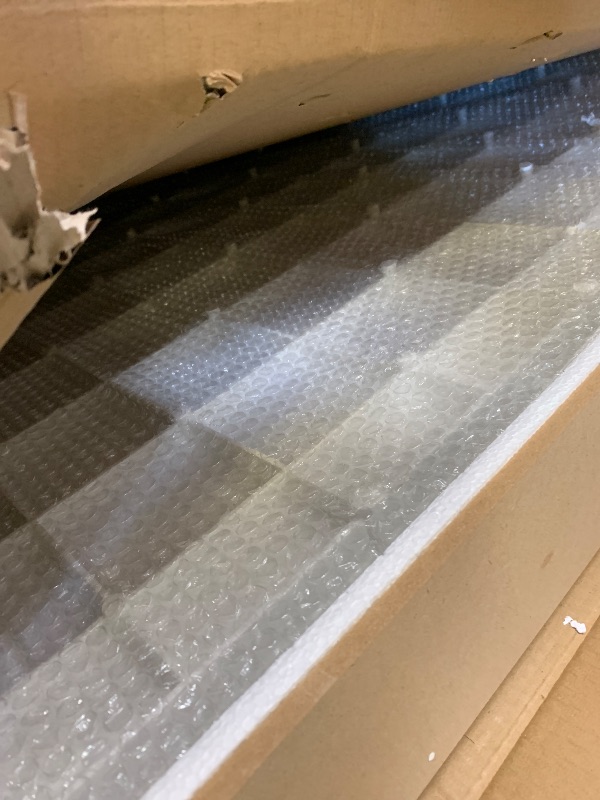 Photo 1 of Shower Base Pan in White Left Linear Drainer, Rectangular Shower Base 48"×32"×4" with Non-Slip Floor Panel and Stainless Steel Shower Drain Cover
