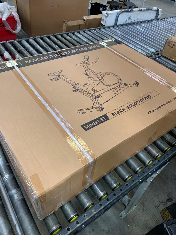 Photo 1 of Exercise Bike, Magnetic Resistance Indoor Cycling Bike Stationary, Less than 20 dB Silent Belt Drive, 40 LB Heavy Flywheel, 2 Adjustable Seats, for Home Gym, Compatible with a Variety of Fitness Apps