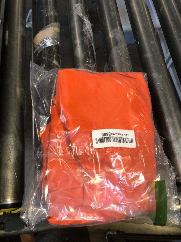 Photo 1 of PATIKIL 55-65L Waterproof Backpack Rain Cover, Non-Slip Backpack Cover with Vertical Reflective Strap Stay Dry for Hiking, Camping, Hunting, L, Orange