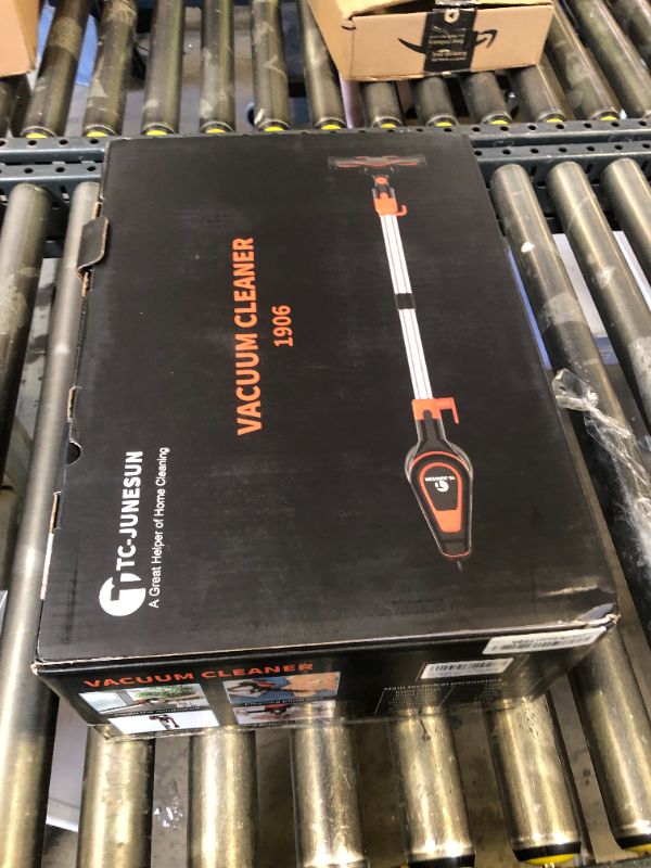 Photo 1 of TC-JUNESUN 23Ft Corded Vacuum Cleaner, 600W Powerful Self-Standing Stick Vacuum for Home with 20Kpa Suction, 2 Speeds Lightweight Household Vacuum Cleaner for Carpet,Hardwood Floors and Pet Hair