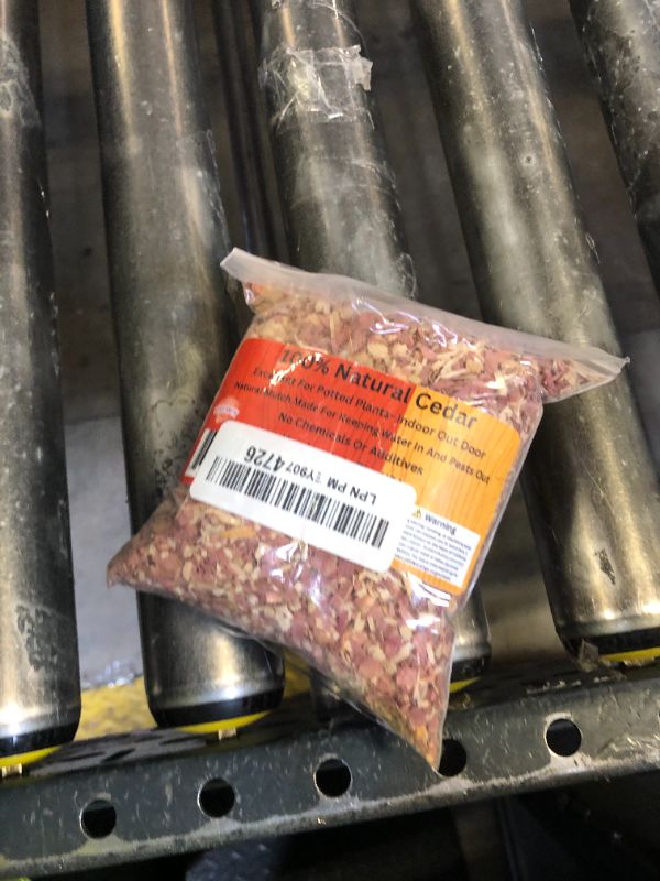 Photo 1 of 100% Natural Cedar Chips | Mulch | Great for Outdoors or Indoor Potted Plants | Dog Bedding | Pleasant Earthy Smell Half-Quart;