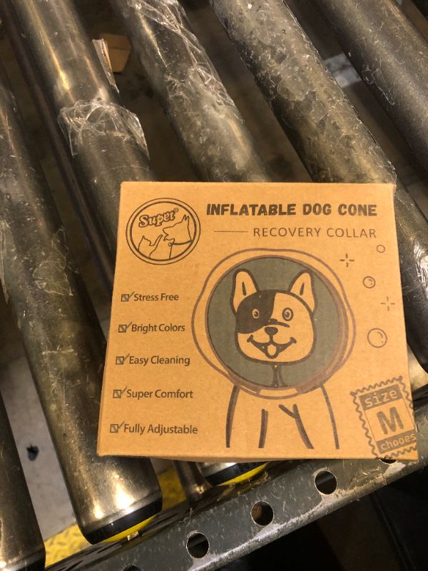 Photo 1 of Supet Raised Inflatable Dog Cone Collar to Stop Licking, Soft Dog Cone Alternative After Surgery, Doggie Neck Donut Collar for Small Medium Large Dogs
