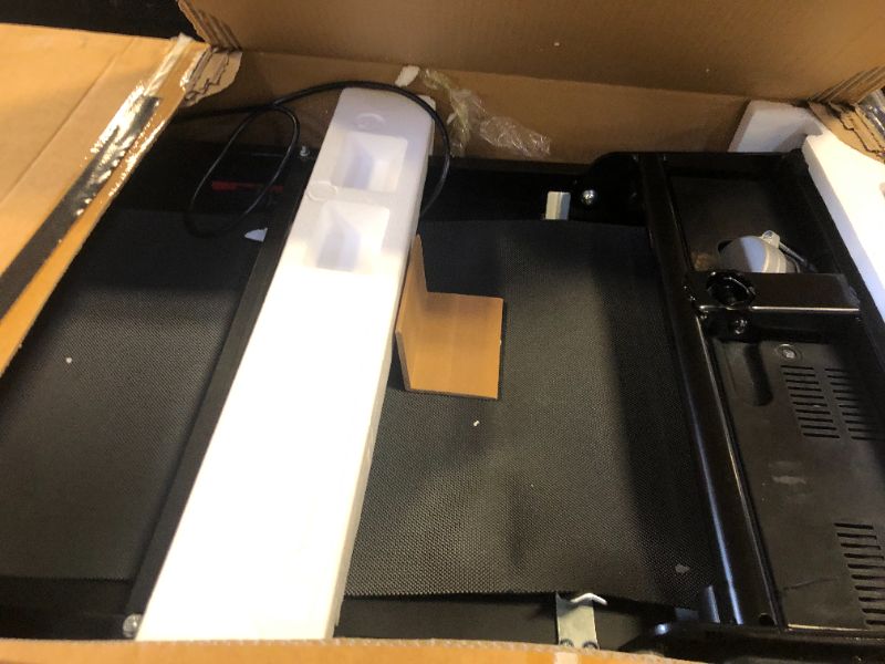 Photo 1 of Walking Pad Treadmill with 12% 9-Level Auto Incline, 450 lbs Capacity RGB LED Screen, Bluetooth Speaker Under Desk Treadmill, Compact Treadmills for Home Hiking, Black
