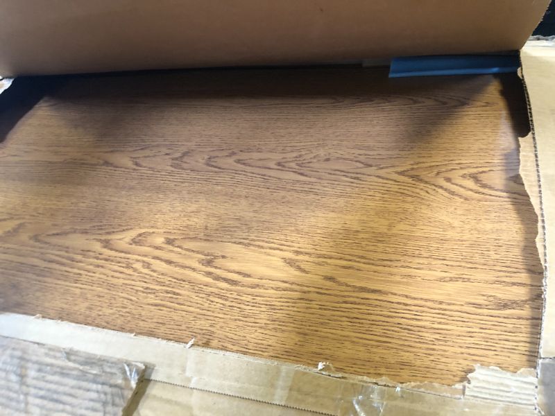 Photo 1 of Correll Seminar, Training and Classroom Table, Medium Oak, 24"x60", Thermal Laminate Top, Folding Off-Set Legs for Maximum Leg Room, Made in The USA