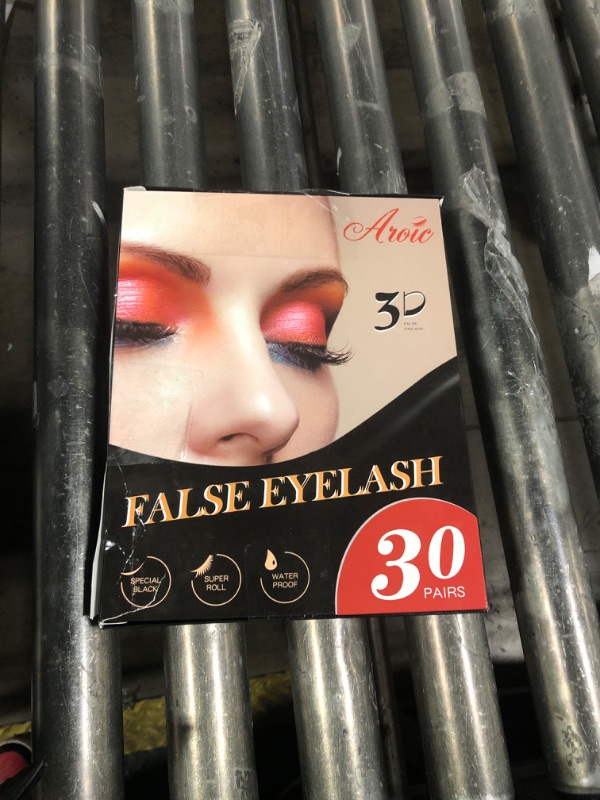 Photo 1 of AROIC 30 Pairs False Eyelashes Kit - 3D 6D Volume Wispy Lashes with 6 Styles, Soft Lightweight Natural Look, Reusable Handmade Fluffy Lashes for Women Girls(Everyday/Cat Eye/Mink Effect/Party)