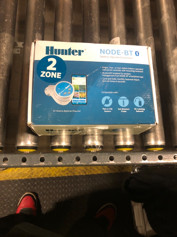 Photo 1 of SPW Hunter Node-BT-200 Two Zone Bluetooth Enabled Irrigation Controller 9V Dual Station Timer NODEBT200