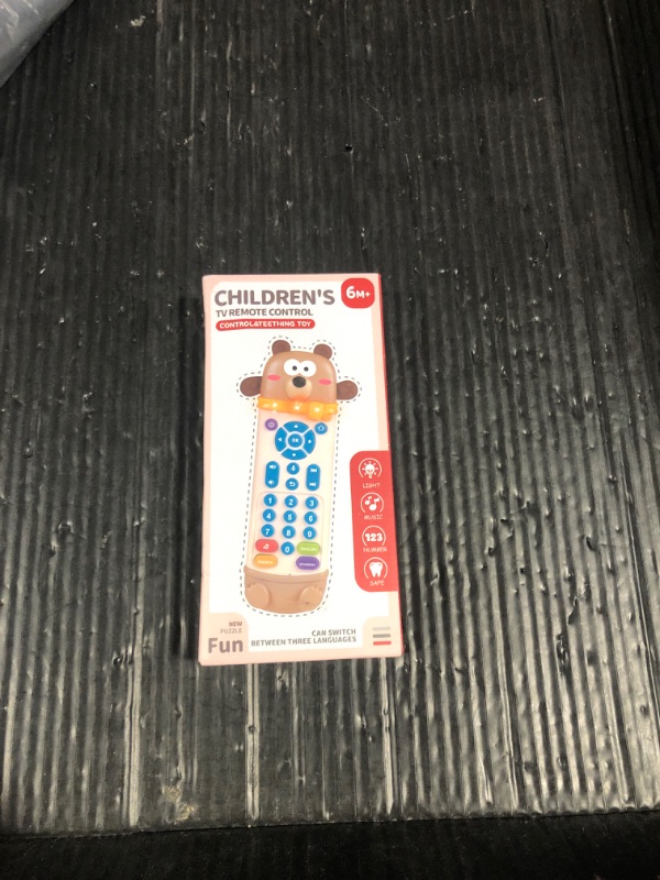 Photo 1 of Baby Remote Control Toy with Silicone Teether, Remote Teether for Baby with Realistic Lights and Sounds - 3 Languages (English, Spanish & French), Baby Musical Toys Gifts for Boys Girls 6 Month+