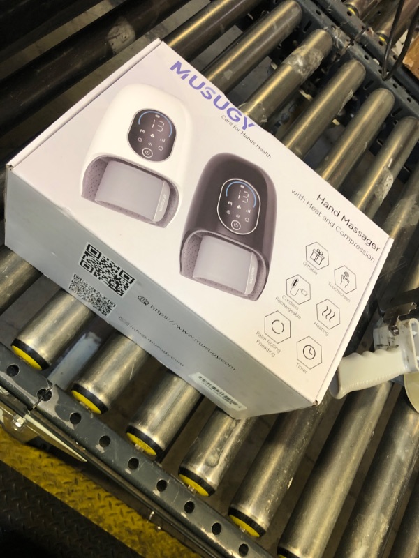 Photo 1 of Hand Massager with Heat and Compression : Full-Hand and Wrist Coverage with Touchscreen & Palm Roller – Designed for Daily Comfort at Home, Office, or Travel