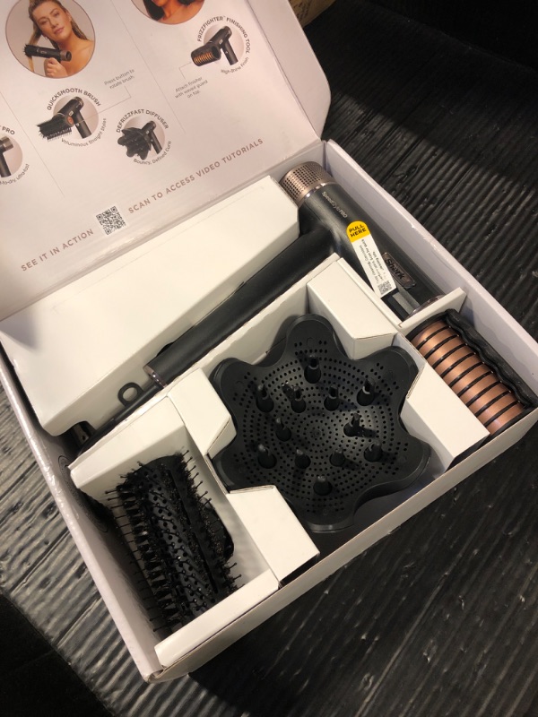 Photo 1 of Shark SpeedStyle Pro Professional Performance High-Velocity Hair Dryer System with Scalp Shield and IQ Speed Styling & Drying Suite, Curly and Coily Hair, Lightweight, Ionic, No Heat Damage, HD732