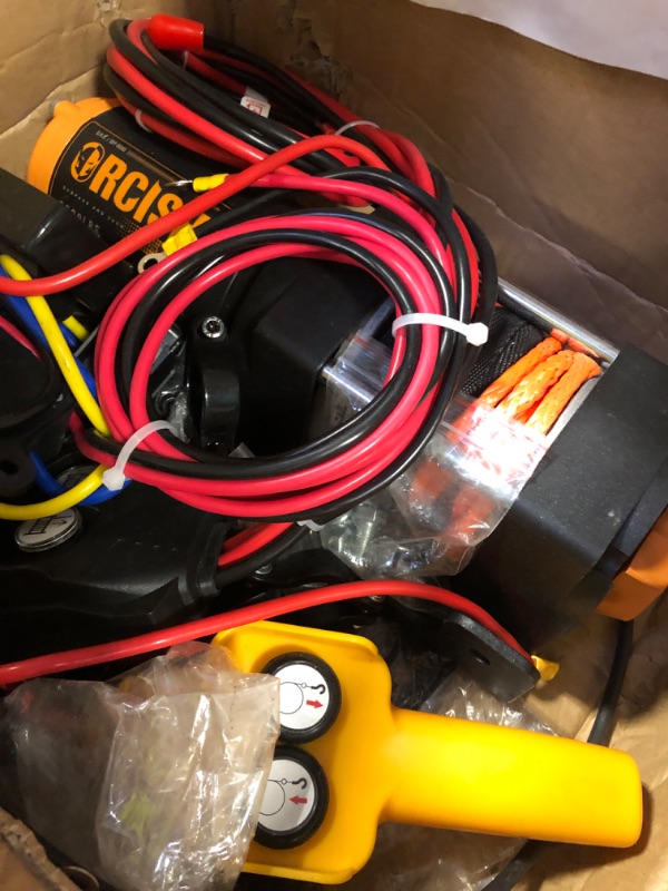 Photo 1 of ORCISH Upgrade 3500 lb 12V DC Electric Winch, ATV/UTV Winch Kit for Towing, 1/4"×30' Synthetic Rope with Both Wireless Handheld Remote and Corded Control Recovery, Easy Assembly Winches