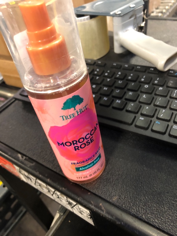 Photo 1 of Tree Hut Moroccan Rose Fragrance Mist, Refreshing Body Spray & Body Mist with Essential Oils, Light Sheer Floral Scent for Women, Perfect for Everyday Wear & Scent Layering, 6 fl oz