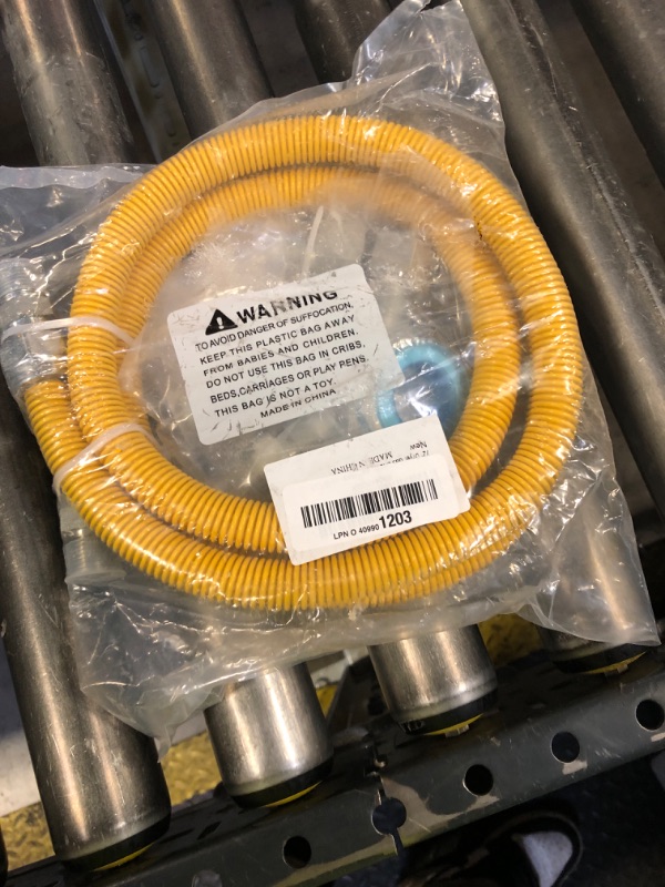 Photo 1 of 72" Dryer Gas Line Hose/Appliance 3/4 Flexible Natural Gas Line with Connector 1/2" MIP 1/2"FIP 3/4"MIP Fitting,5/8" OD(1/2" ID) Gas Range Connector Kit for Gas Stove,Dryer,Water Heater-by MIFLUS