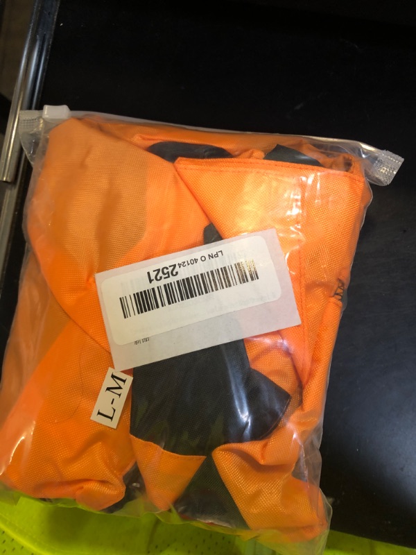 Photo 1 of Lovelonglong Dog Hooded Raincoat, Large Dog Rain Jacket Poncho Waterproof Clothes with Hood Breathable 4 Feet Four Legs Rain Coats for Small Medium Large Pet Dogs Orange L-M