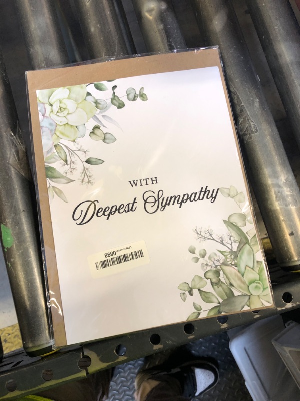 Photo 1 of Andaz Press Jumbo Sympathy Card with Envelope, Sorry For Your Loss Card With Deepest Sympathy, Loss Of Pets, Premium Condolences Card with Big Blank Space to Send to Friends Family, 8.5" x 11", 1-Pack