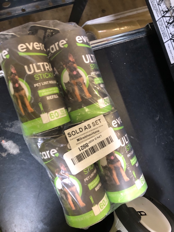 Photo 1 of Evercare Pack of 4 Pet Extreme Stick Plus Lint Roller Refill Rolls