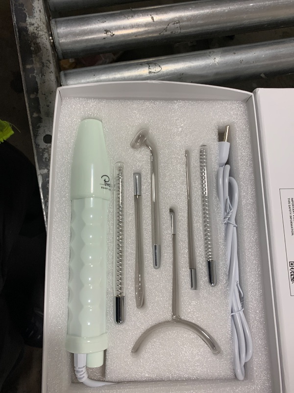 Photo 1 of NuDerma Clinical Skin Therapy Wand - Portable Skin Therapy Machine w 6 Fusion Neon + Argon Wands – Anti Aging - Clarifying - Skin Tightening & Radiance - Wrinkle Reducing