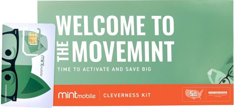 Photo 1 of $30/mo. Mint Mobile Phone Plan with Unlimited Talk, Text & Data for 3 Months (3-in-1 SIM Card)