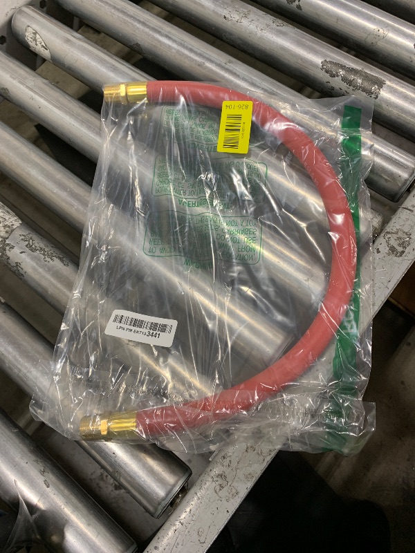 Photo 1 of MILTON 2 Foot Snubber Nose 681-1, Absorbs Shock from Impact Tools, 200 PSI Max Pressure, 800 Pounds Burst Pressure, 1/2" Hose ID, 1/2" Male NPT