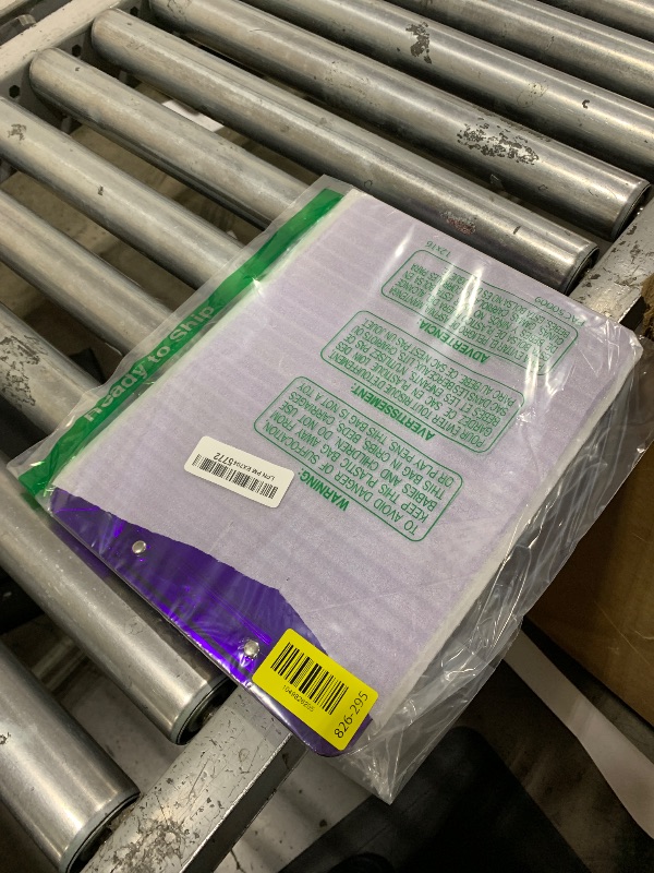 Photo 1 of Rimilak Plastic Clipboards with Low Profile Metal Clip, Translucent Board, 12.5 x 9 in Letter Size, Office Supply, Back to School, Purple