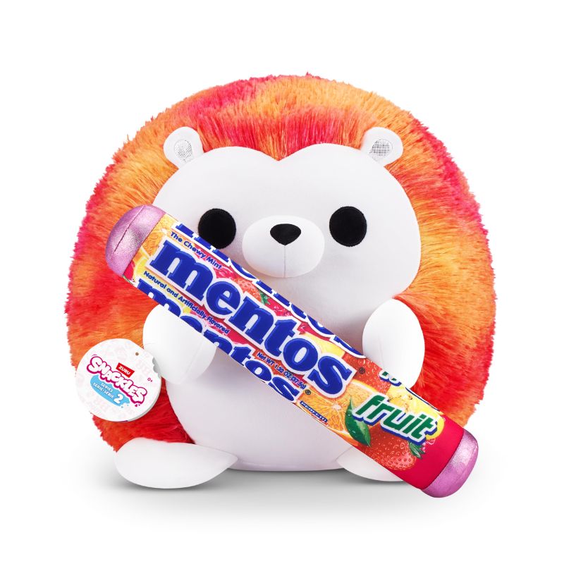 Photo 1 of 2 Snackles Series 2 Hedgehog & Mentos 16 Inch Collectible Plush by ZURU, Ultra Soft Stuffed Animal, Giftable