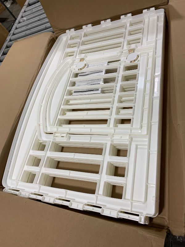 Photo 1 of IRIS USA 24" 4-Panel Dog Playpen with Door, 35 x 35 x 24, Puppy Playpen, Dog Play Pen Indoors, Pet Fence, Puppies/Small Dogs, White