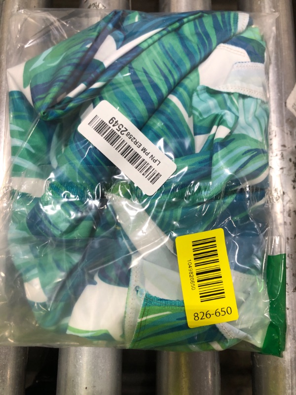 Photo 1 of Summer Tropical Hawaiian Leaves Turquoise Leaf Waterproof Picnic Party Square Table Cloth Cover Decorations Fabric 60 X 60 Inches square Tablecloth for 30-46 Inch Home Dining Room Kitchen Decor